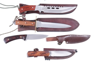 4 Fixed Blade Knives