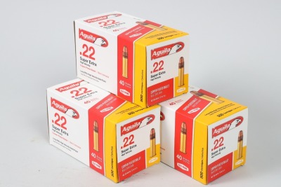 3 Bxs Aguila .22lr Ammo