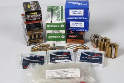 400 Rds .38 spl/.357 Mag Ammo