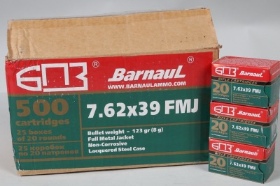 Case of Barnaul 7.62x39 Ammo