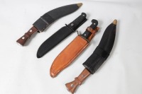 4 large fixed blade knives - 2