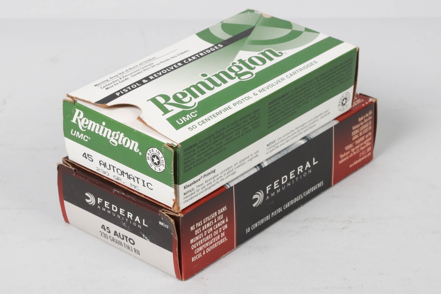 2 Bxs Remington/Federal .45 Ammo