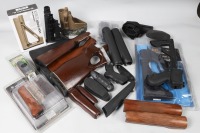 Various firearm furniture