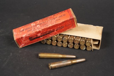 Box of Vintage Remington 7mm Ammo