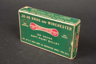 Box of Vintage Remington .30-40 Krag ammo