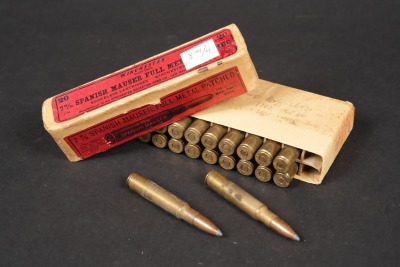 Box of Vintage Winchester 7mm Ammo