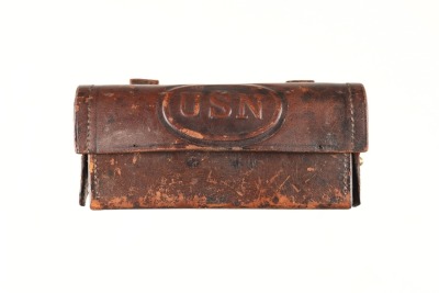 Joseph J. Walton USN Leather Cartridge Box