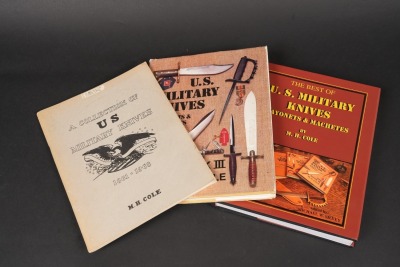 3 Rare Cole Military Knife Books