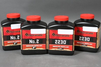 4 Bottles Accurate Smokeless Propellant