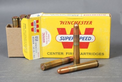 1 bx Vintage Winchester .458 Win Mag Ammo