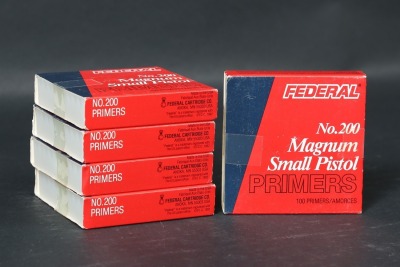 5 boxes Federal Small Pistol Primers
