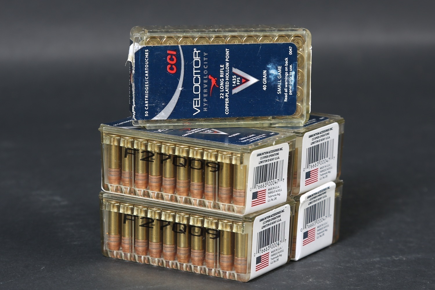 5 bxs CCI .22lr Ammo