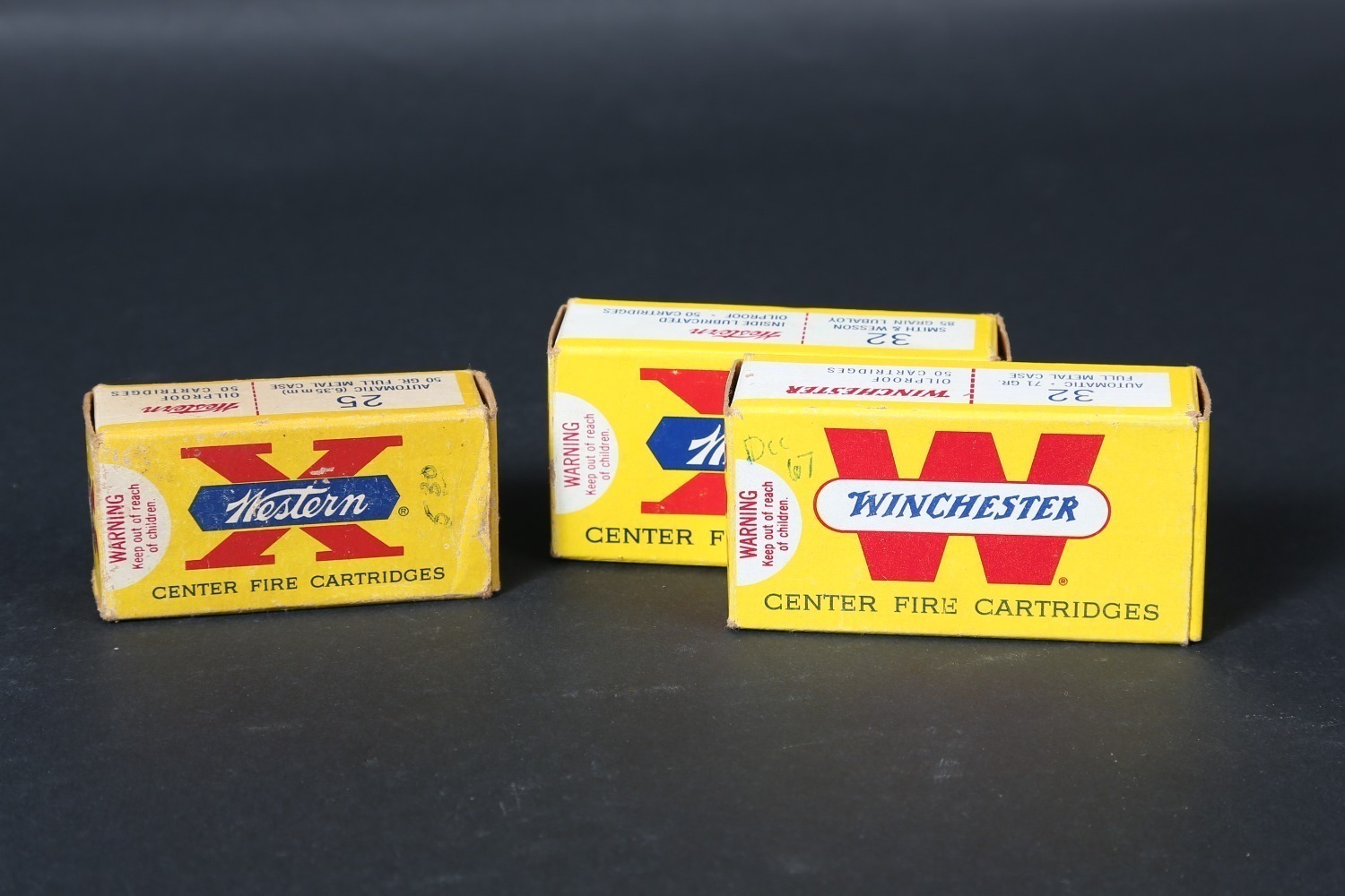 3 bxs Winchester/Western Handgun Ammo