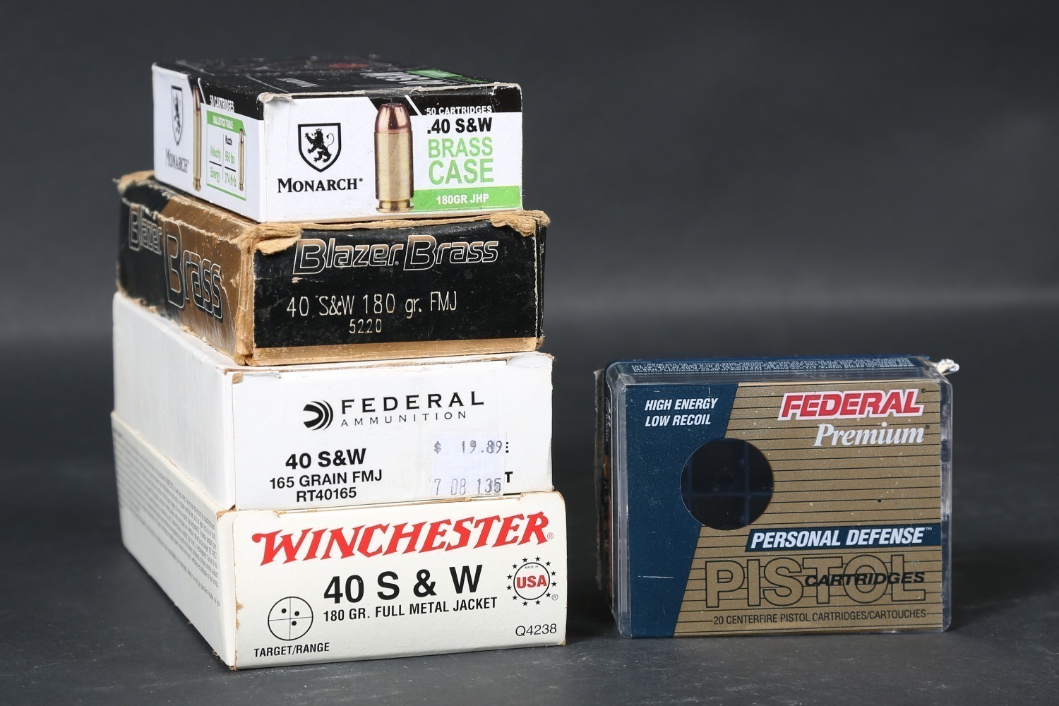 5 Bxs .40 S&W Ammo