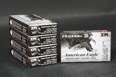 5 bxs Federal .223 Rem Ammo