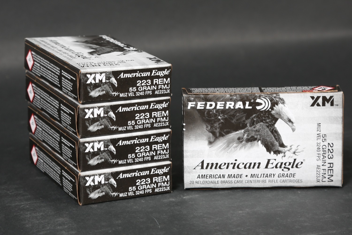 5 bxs Federal .223 Rem Ammo