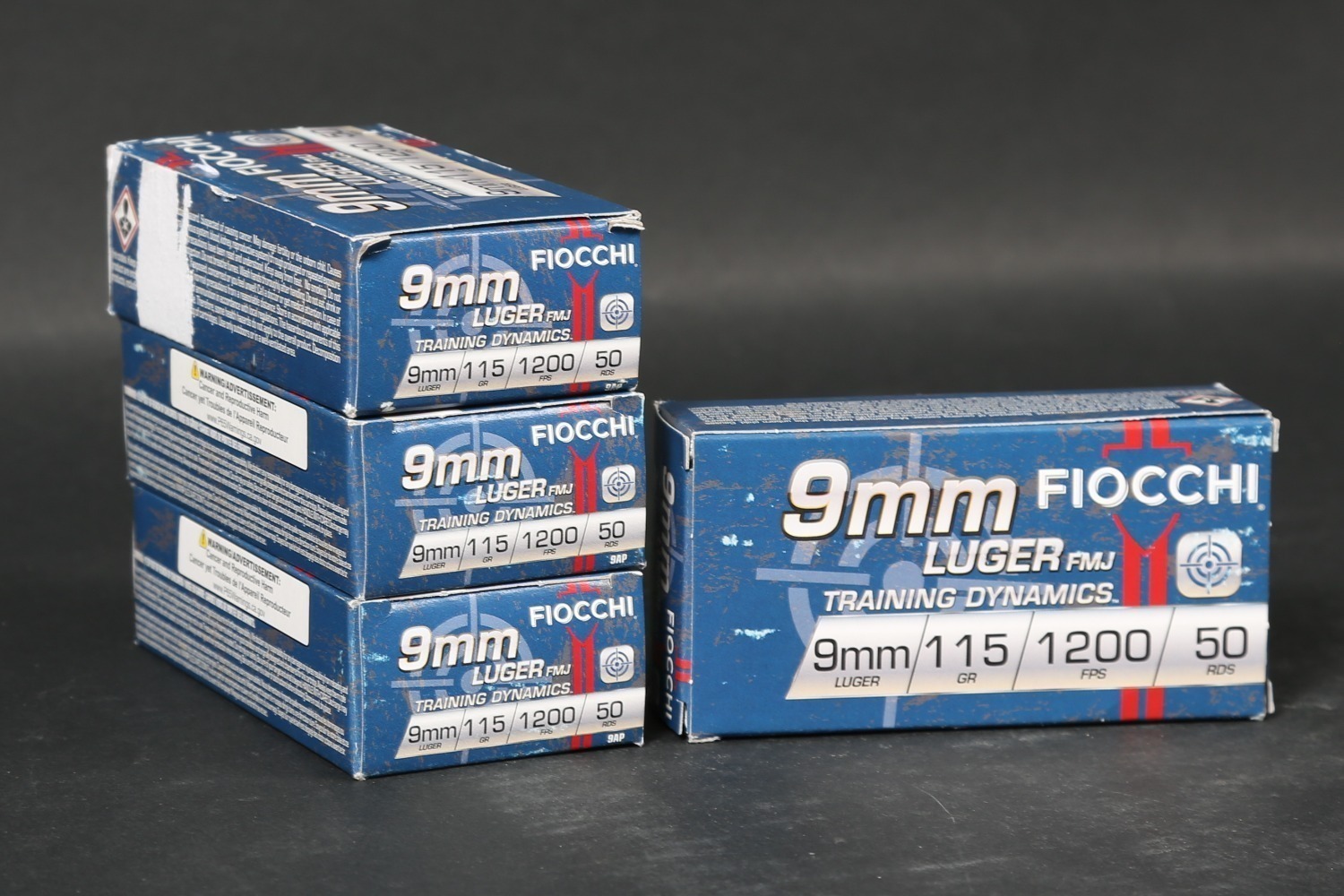 4 bxs Fiocchi 9mm Ammo