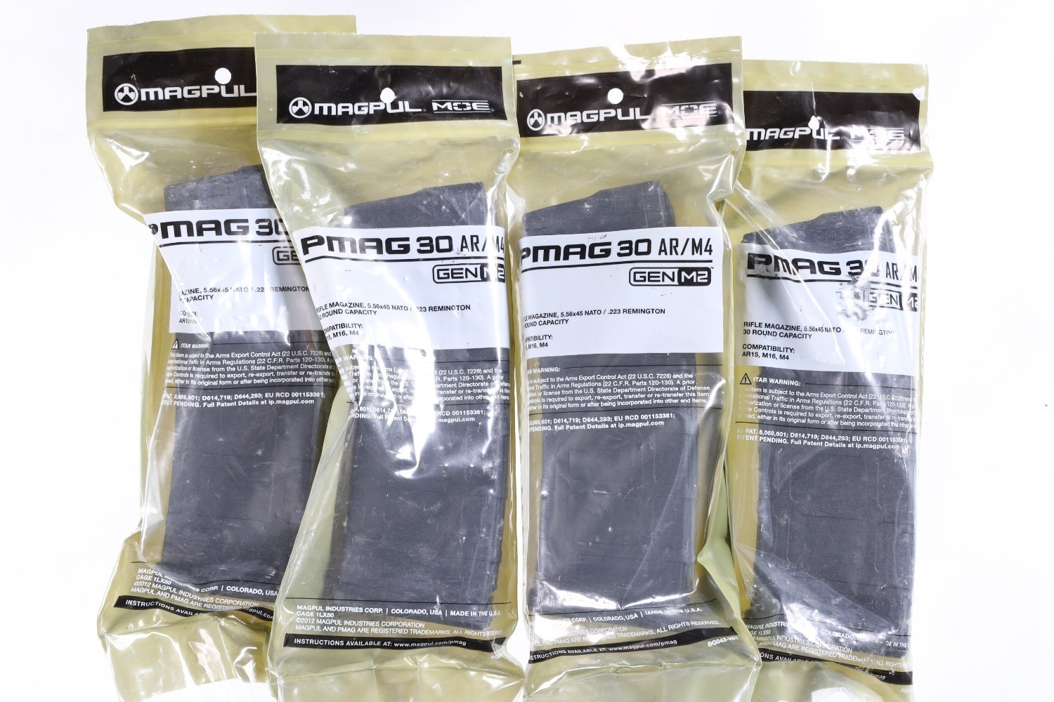 4 PMAG AR-15 Magazines