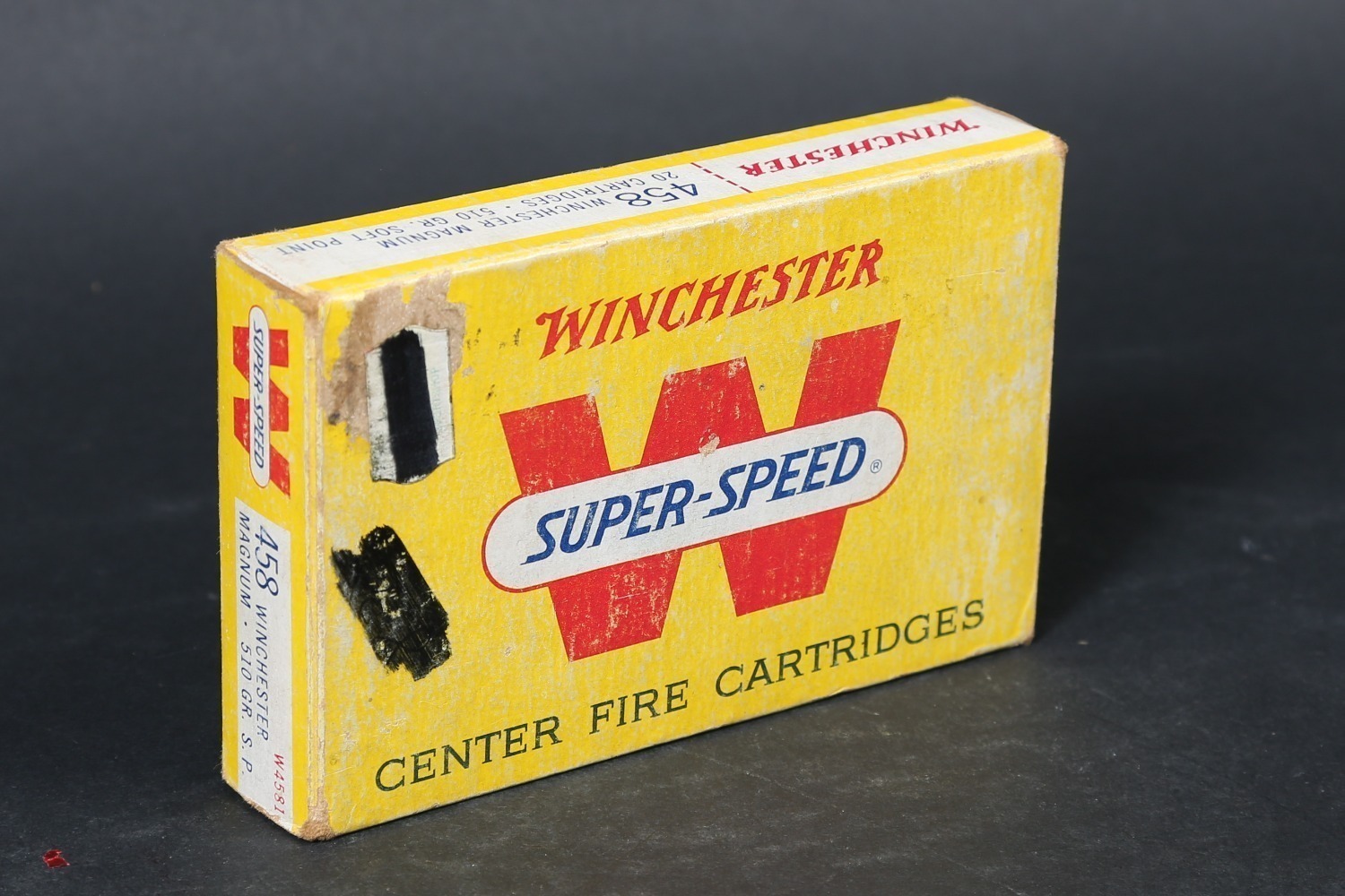 1 bx Vintage Winchester .458 Win Mag Ammo