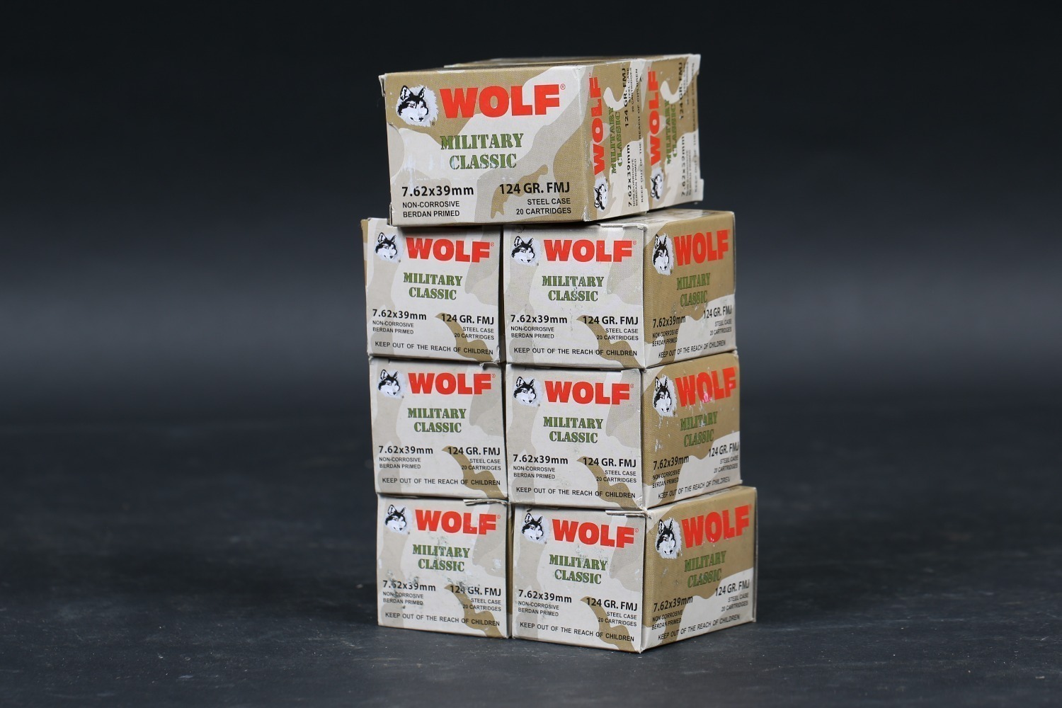 8 bxs Wolf 7.62x39 Ammo