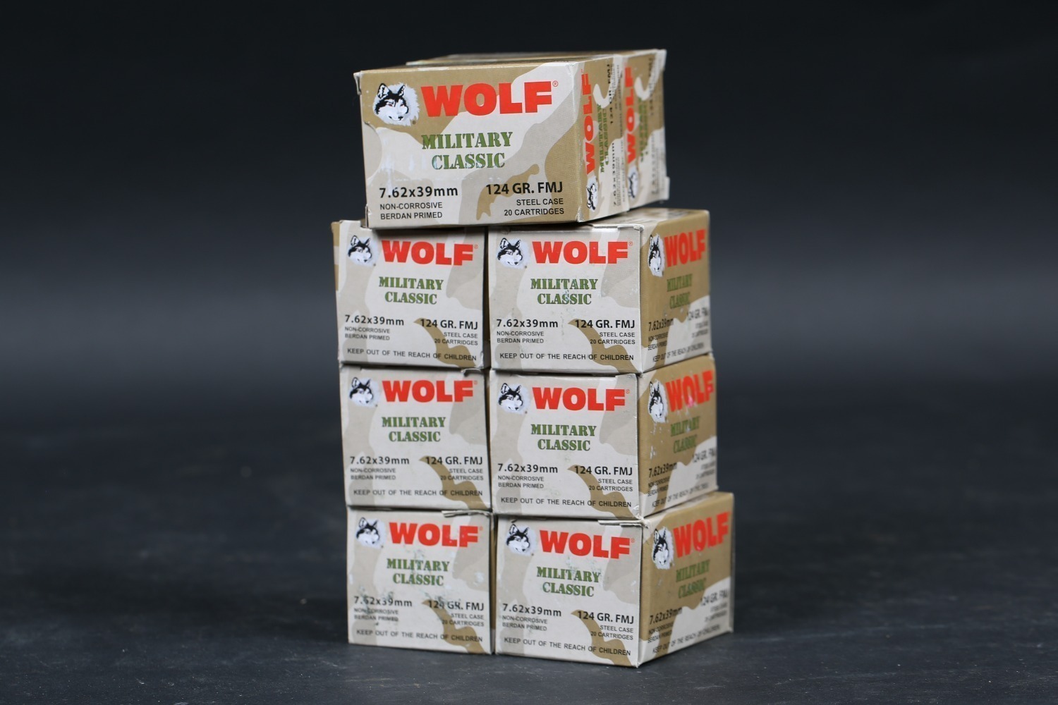 8 bxs Wolf 7.62x39 Ammo