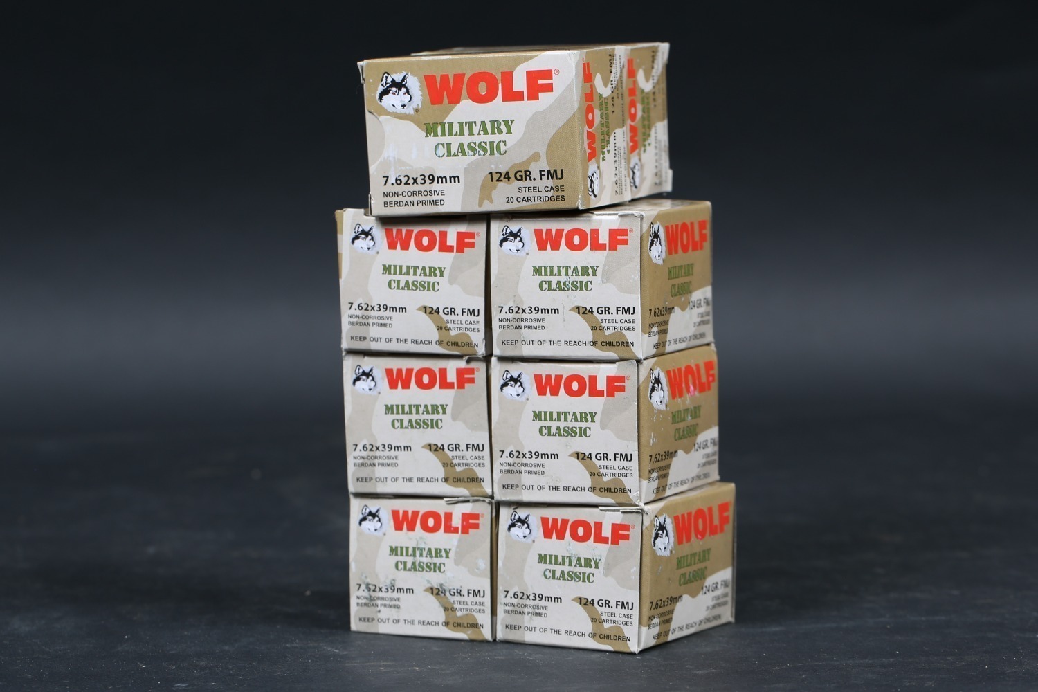 8 bxs Wolf 7.62x39 Ammo