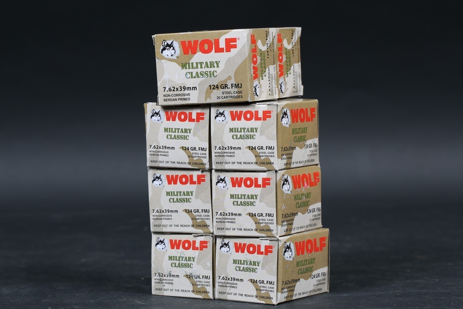 8 bxs Wolf 7.62x39 Ammo