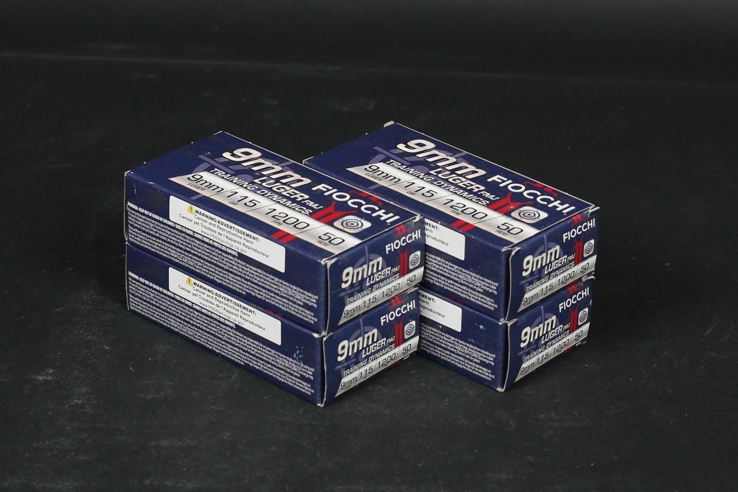 4 bxs Fiocchi 9mm Ammo