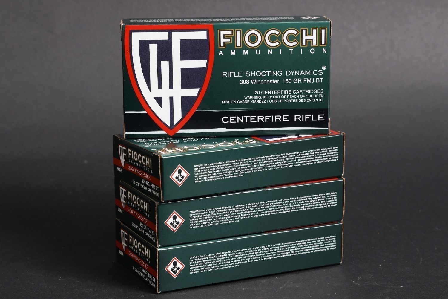 4 bxs Fiocchi .308 win ammo