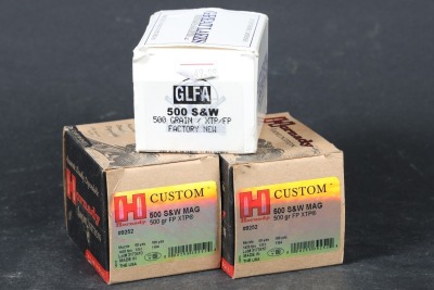 3 bxs .500 S&W ammo