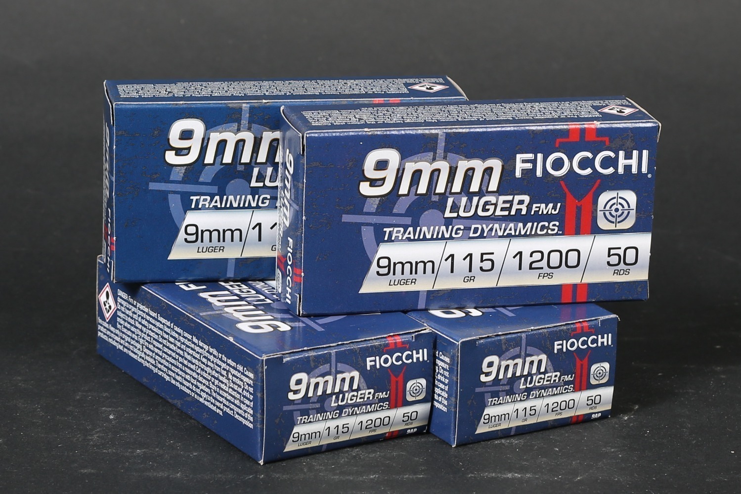 4 bxs Fiocchi 9mm Ammo