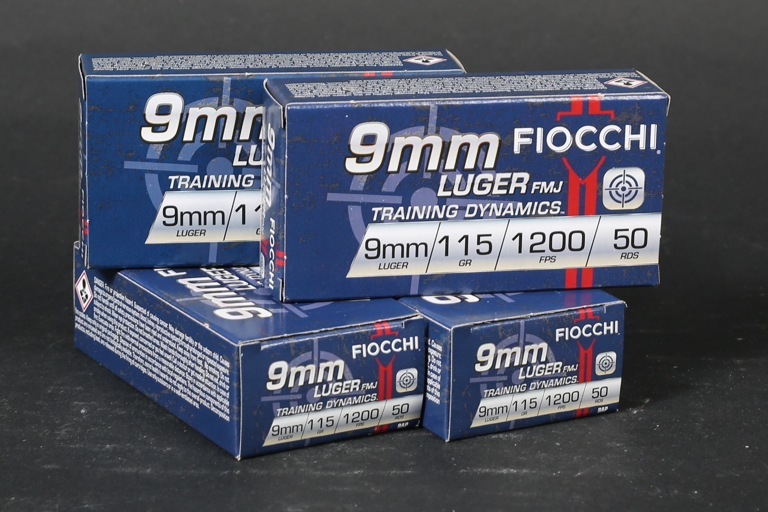 4 bxs Fiocchi 9mm Ammo