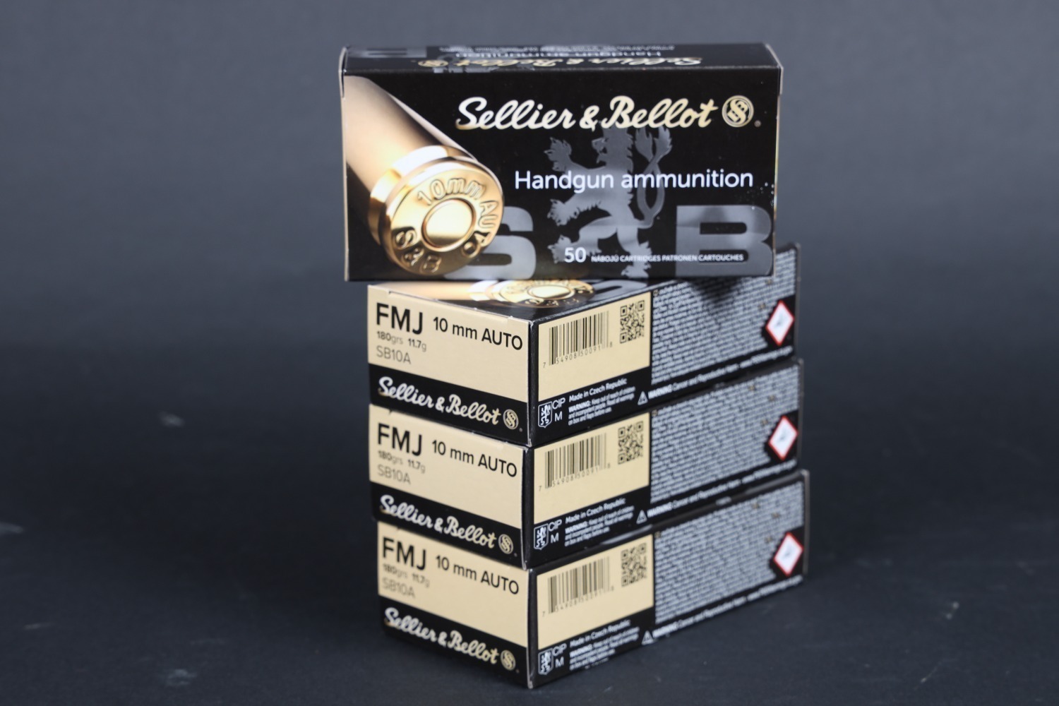 4 bxs Sellier & Bellot 10mm Ammo