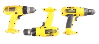 3 DeWalt Drills