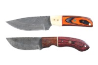 2 custom Damascus knives - 3