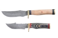 2 custom Damascus knives - 3