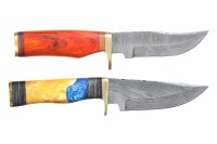 2 custom Damascus knives - 2