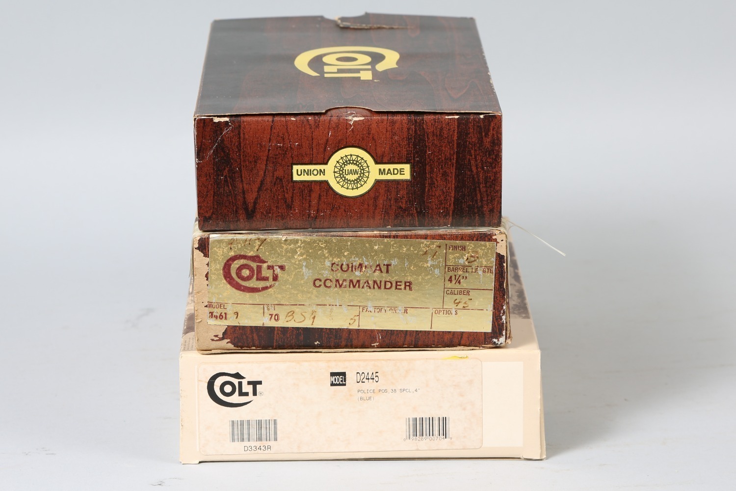 3 Colt Handgun Boxes