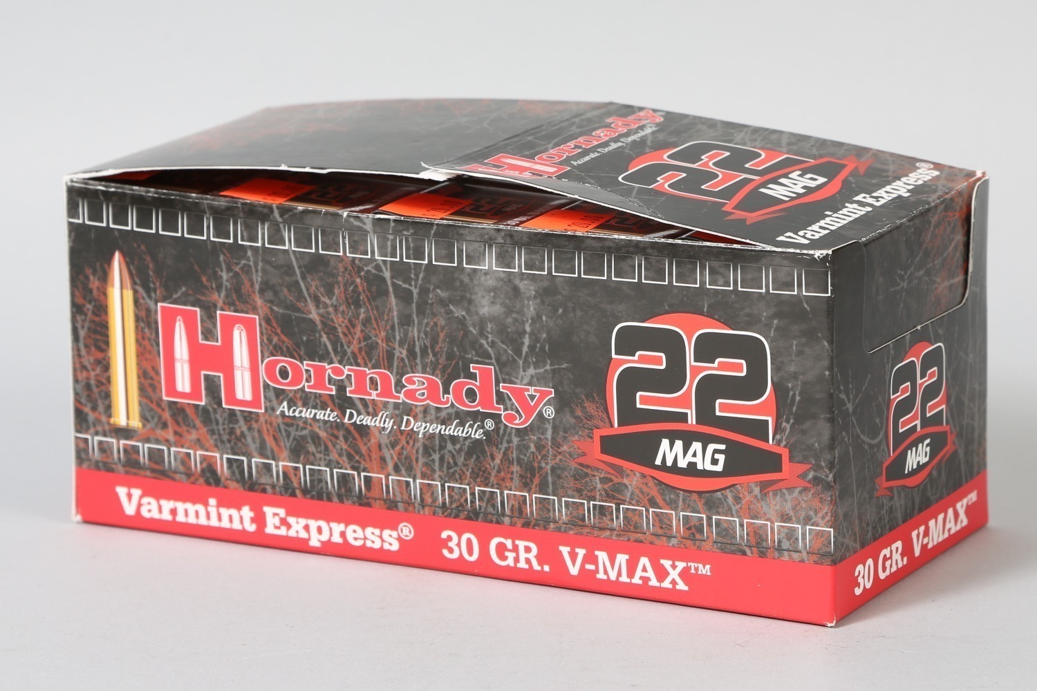 10 bxs Hornady .22 Mag Ammo