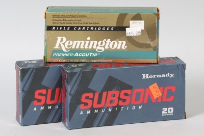 3 bxs .450 Bushmaster/.17 Rem ammo