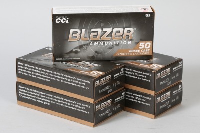 5 bxs CCI Blazer 9mm ammo