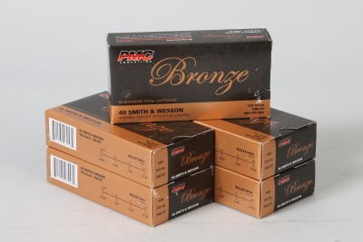 5 bxs PMC Bronze .40 s&w ammo