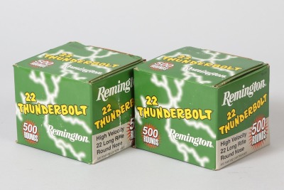 2 bxs Remington .22 Thunderbolt ammo