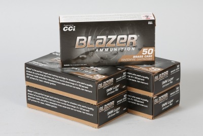 5 bxs CCI Blazer 9mm ammo