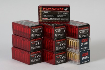 10 bxs Winchester/CCI .22 lr ammo