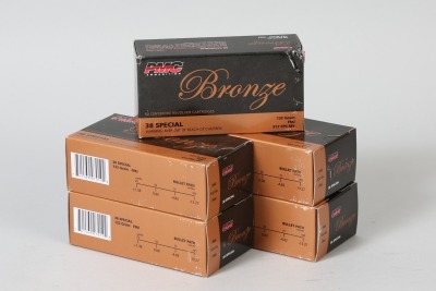 5 bxs PMC Bronze .38 spl ammo