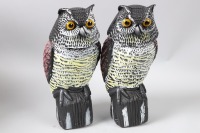 2 decoy owls