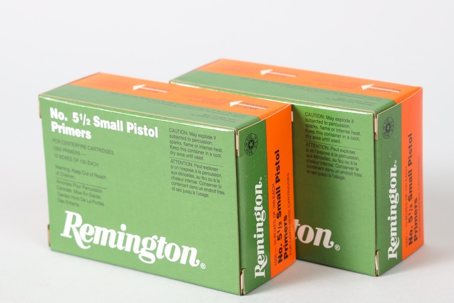 2 bxs Remington small pistol primers