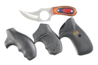 3 grip sets & knife - 2