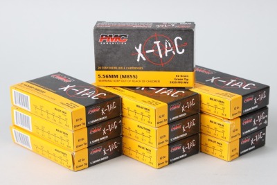 10 bxs PMC X-Tac 5.56 Green Tip ammo